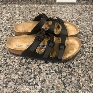 Birkenstock Florida. Size 39. Black.